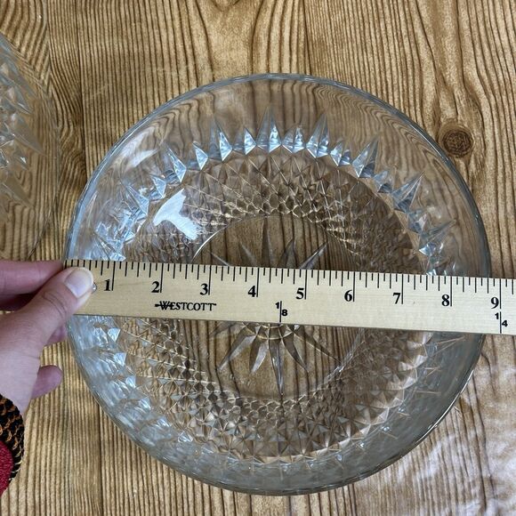 Vintage‎ Arcoroc Decorative Glass Bowl. 1960’s Made in France Set Of 2 - Picture 8 of 11